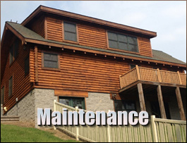  Bland, Virginia Log Home Maintenance